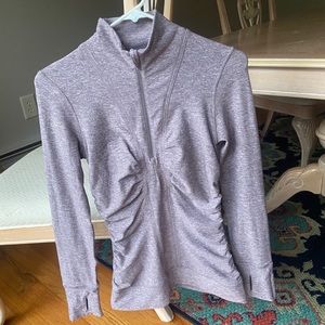 Gray/Lavender Rouched Lululemon Pullover